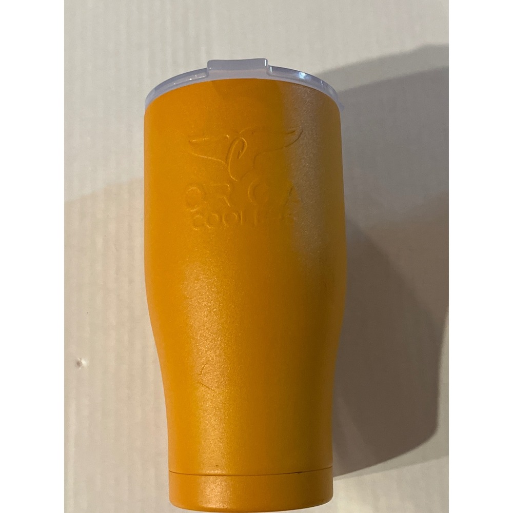 ORCA Chaser 27oz Tumbler Orange Stainless Steel Vacuum Insulated Travel Mug Lid
